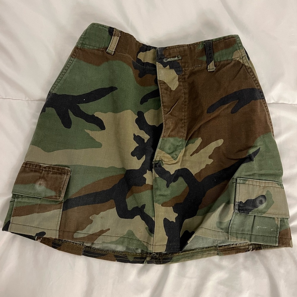 First Of A Kind Camo Mini Skirt